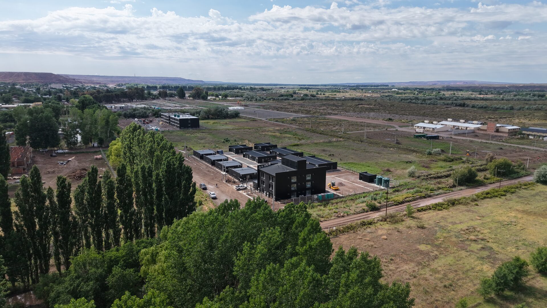 Vista aerea del complejo Entre Bardas I
