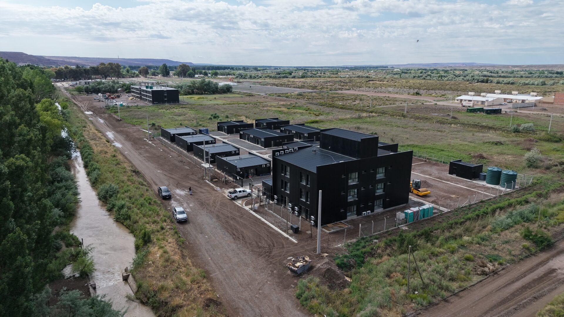 Vista aerea del complejo y alrededores