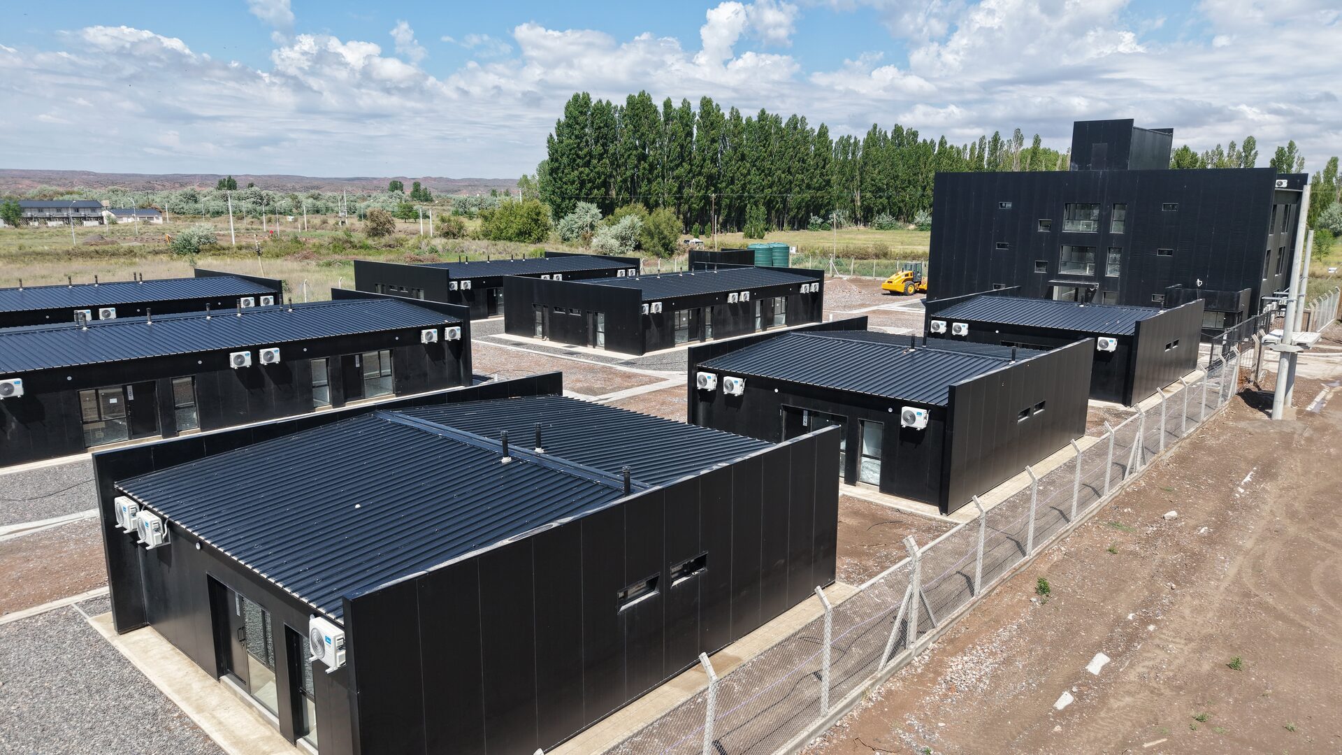 Vista aerea general del complejo